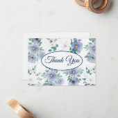 Leinenpapier-Flasche Vielen Dank Note Card Mitteilungskarte (Vorderseite/Rückseite Beispiel)