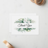 Leinenpapier-Flasche Vielen Dank Note Card Mitteilungskarte (Vorderseite/Rückseite Beispiel)