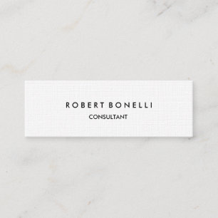 Leinenpapier Slim Skinny Moderne Visitenkarte