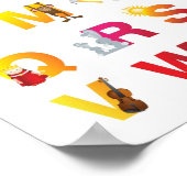 Leinenschrift für Kinder Poster (Ecke)