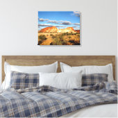 Leinenschrift im Rainbow Valley Leinwanddruck (Insitu (Schlafzimmer))