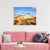 Leinenschrift im Rainbow Valley Leinwanddruck (Insitu (Wohnzimmer))