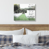 Leinenschrift laufen leinwanddruck (Insitu (Schlafzimmer))