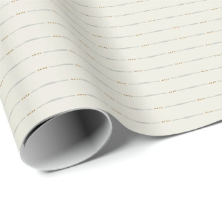 Leinenstreifen Boho-Textur Cottagecore modern geo Geschenkpapier