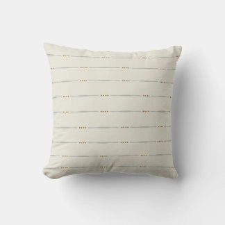 Leinenstreifen Boho-Textur Cottagecore moderne Geo Kissen