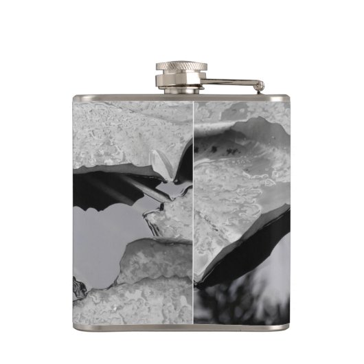 Leinenwasserlilie Flachmann (Rückseite)