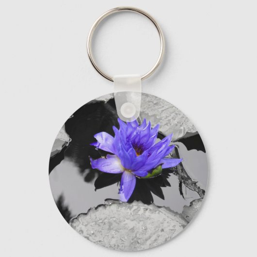 Leinenwasserlilie Schlüsselanhänger (Vorderseite)