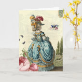 l'Einladung (Muttertag) Karte (Gelbe Blume)