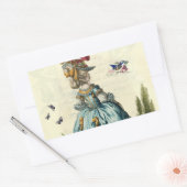 l'Einladung (oblong) Rechteckiger Aufkleber (Umschlag)