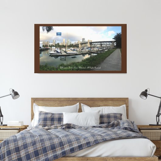 Leinwand 3 Braun (Wasserfront 52)RFPMDesign ©️ 201 (Insitu (Schlafzimmer))