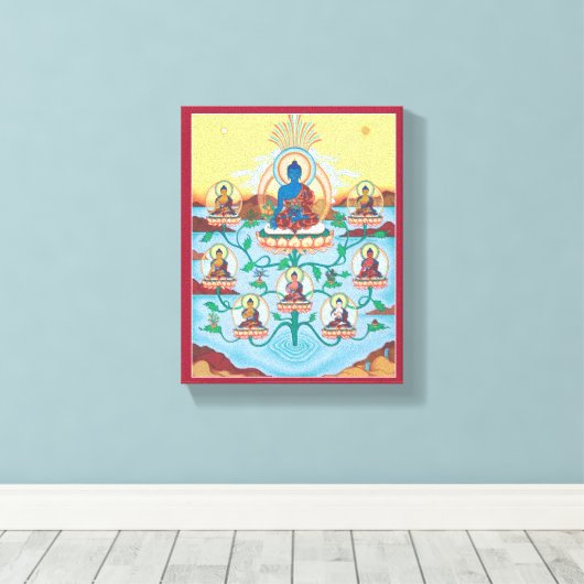 LEINWAND - 8 Medizin-Buddhas - Meister der Heilung (Insitu (Holzboden))