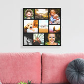 Leinwand 9 Fotomaterial Rounded Black Wall Piece (Insitu (Wohnzimmer))