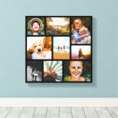Leinwand 9 Fotomaterial Rounded Black Wall Piece (Insitu (Holzboden))