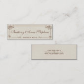 Leinwand Abschluss Namenskarte einfügen (Vorne/Hinten)