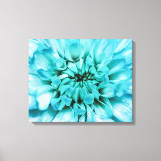 Leinwand abstrakt Blue Blume (Vorderseite)