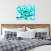 Leinwand abstrakt Blue Blume (Insitu (Schlafzimmer))