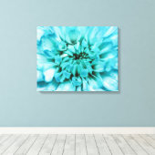 Leinwand abstrakt Blue Blume (Insitu (Holzboden))