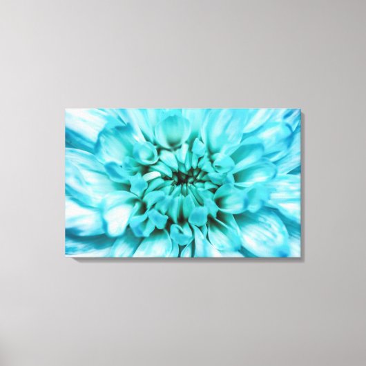 Leinwand abstrakt Blue Blume (Vorderseite)