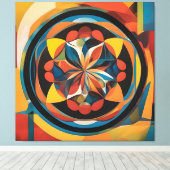 Leinwand abstrakte Kunst (Insitu (Holzboden))