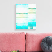 Leinwand abstrakte Kunst in Aquarell (Insitu (Wohnzimmer))