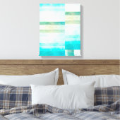 Leinwand abstrakte Kunst in Aquarell (Insitu (Schlafzimmer))