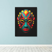 Leinwand Afrikanischer Masken (Insitu (Holzboden))