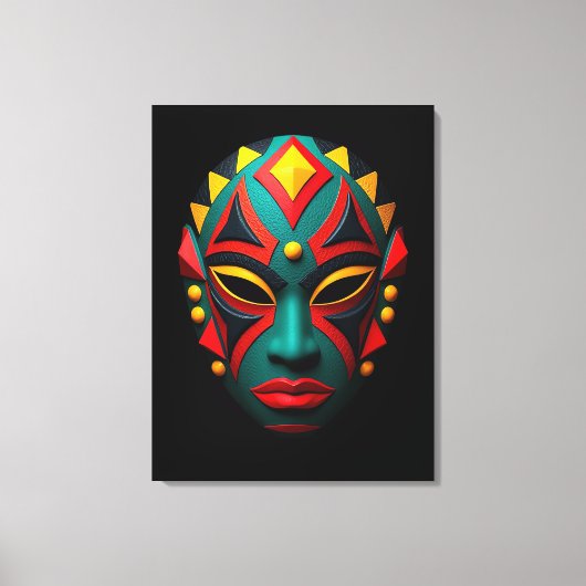 Leinwand Afrikanischer Masken (Vorderseite)