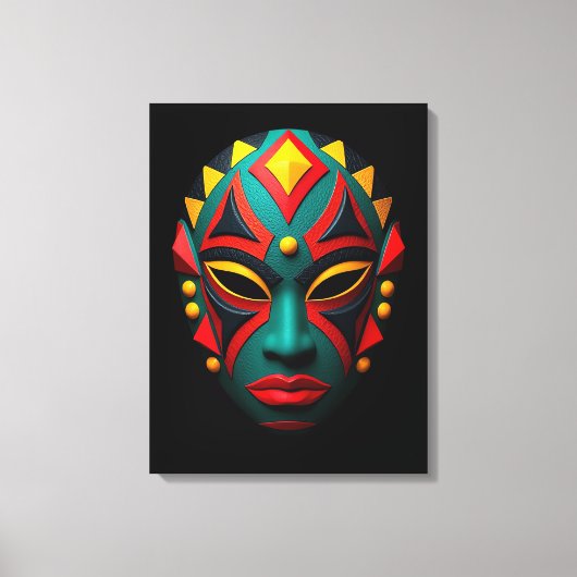 Leinwand Afrikanischer Masken (Vorderseite)