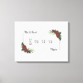 Leinwand Alternative Wedding Guest Book CDM&S (Vorderseite)