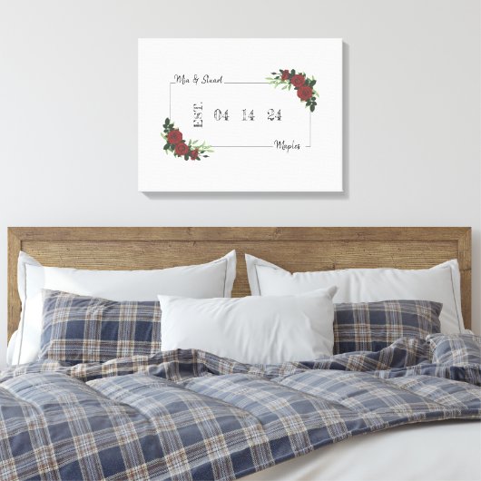Leinwand Alternative Wedding Guest Book CDM&S (Insitu (Schlafzimmer))
