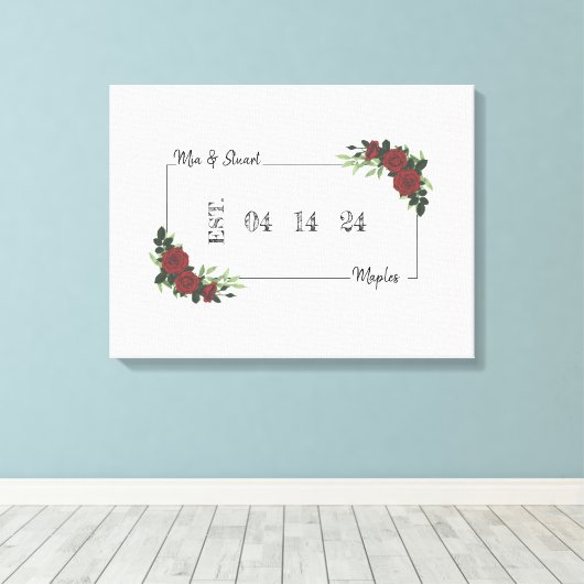 Leinwand Alternative Wedding Guest Book CDM&S (Insitu (Holzboden))