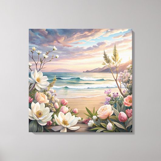 Leinwand am Strand (Vorderseite)