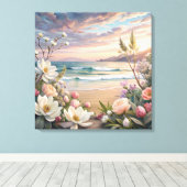 Leinwand am Strand (Insitu (Holzboden))