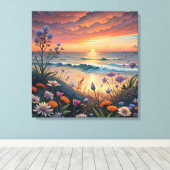 Leinwand am Strand (Insitu (Holzboden))