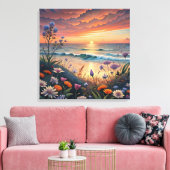 Leinwand am Strand (Insitu (Wohnzimmer))