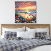 Leinwand am Strand (Insitu (Schlafzimmer))