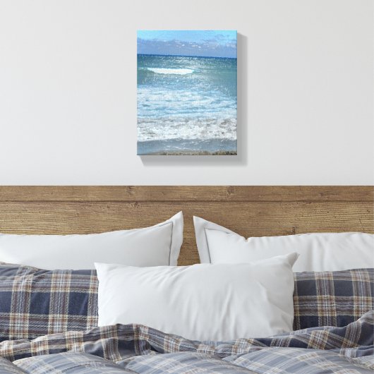 Leinwand am Strand (Insitu (Schlafzimmer))
