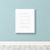 Leinwand American Sign Language Alphabet Numbers (Insitu (Holzboden))
