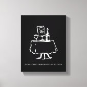 Leinwand an der Wand (Vorderseite)