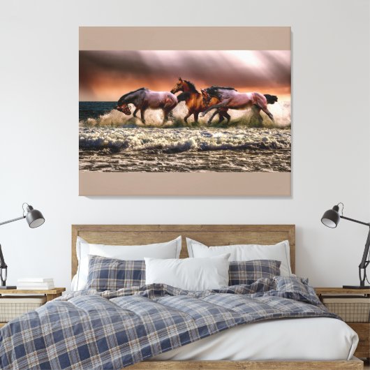 Leinwand an der Wand (Insitu (Schlafzimmer))