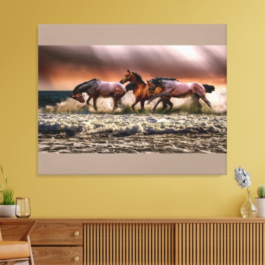 Leinwand an der Wand (Insitu (Wohnzimmer))