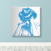 Leinwand an der Wand (Insitu (Holzboden))