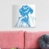 Leinwand an der Wand (Insitu (Wohnzimmer))