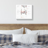 Leinwand Anatomisches Diagramm (Insitu (Schlafzimmer))