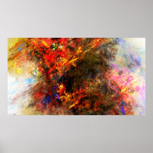 Leinwand Anstrich Fraktal Mathematik Poster (Vorne)