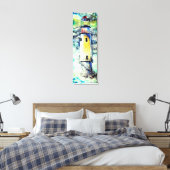 Leinwand Aquarellmalerei Leuchtturm - Original (Insitu (Schlafzimmer))