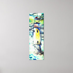 Leinwand Aquarellmalerei Leuchtturm - Original