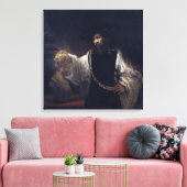 Leinwand Aristoteles mit einer Büste von Homer dur (Insitu (Wohnzimmer))