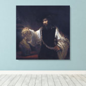 Leinwand Aristoteles mit einer Büste von Homer dur (Insitu (Holzboden))