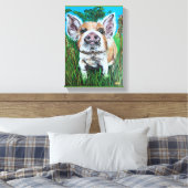 Leinwand Art 8x10 gepackte Leinwand "Happy Piglet" (Insitu (Schlafzimmer))